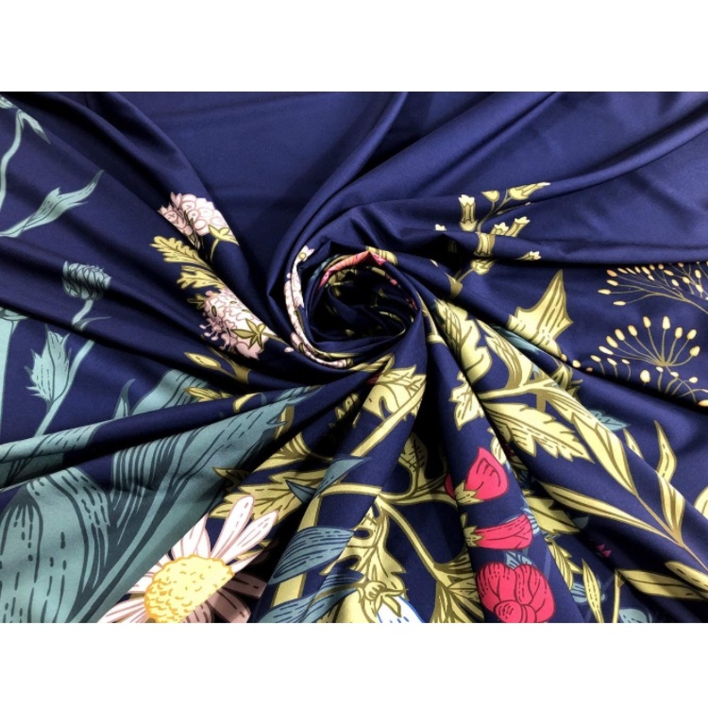 Floral Garden Botanical Blue Tapestry Room Wall Decor for Patio/Balcony/Party - Picture 6 of 7